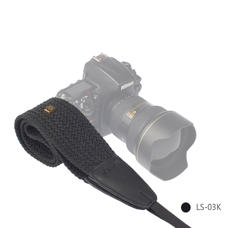Lensgo LS-03K ремень для фотоаппарата черный