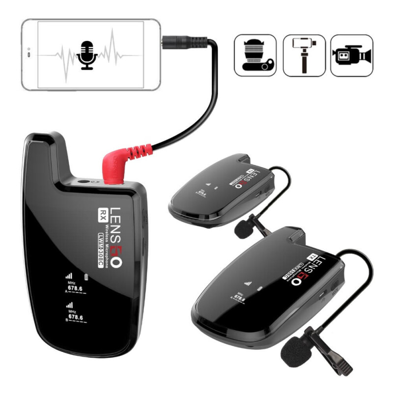 Lensgo LWM-308C Double двойной беспроводной микрофон
