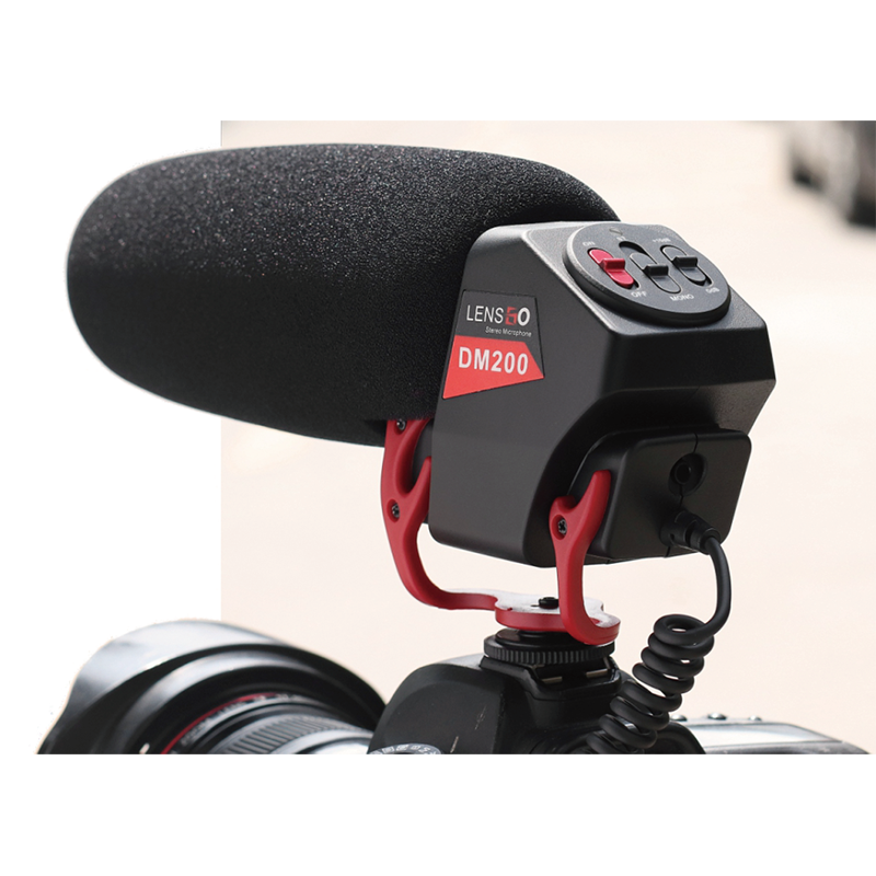 Lensgo LYM-DM200 профессиональный стереофонический микрофон для камеры