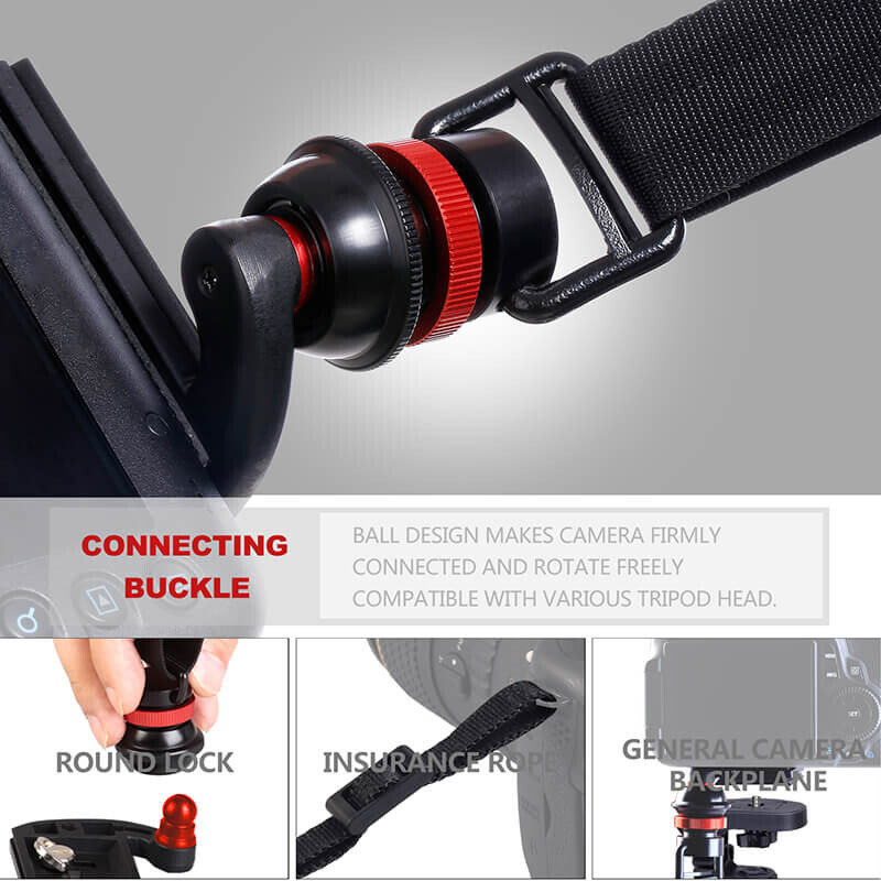 Lynca AK-47II ремень черный с площадкой для фотоаппарата