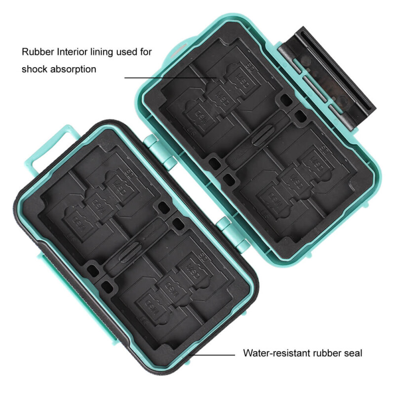 Lynca KH6 Green кейс для карт памяти зеленый