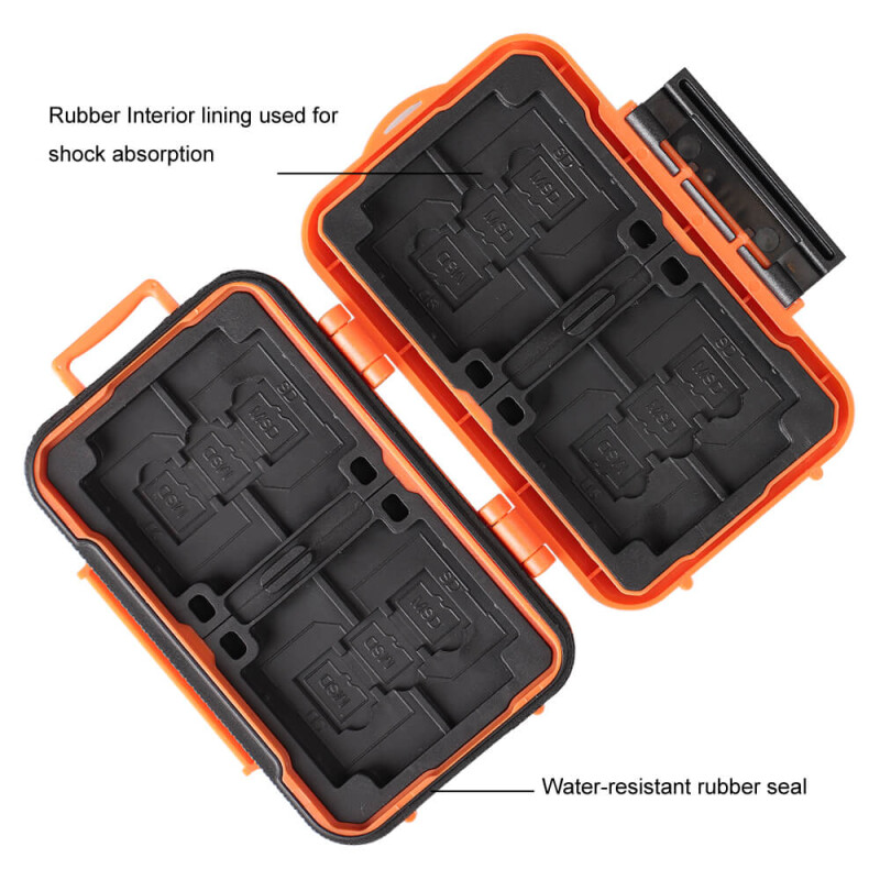 Lynca KH6 Orange кейс для карт памяти оранжевый