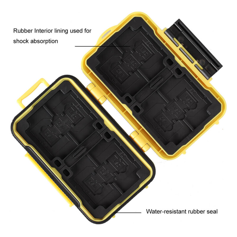 Lynca KH6 Yellow кейс для карт памяти желтый