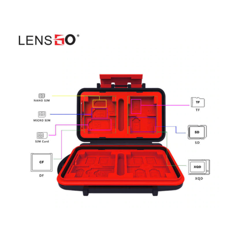 Lensgo KH8S кейс для карт памяти