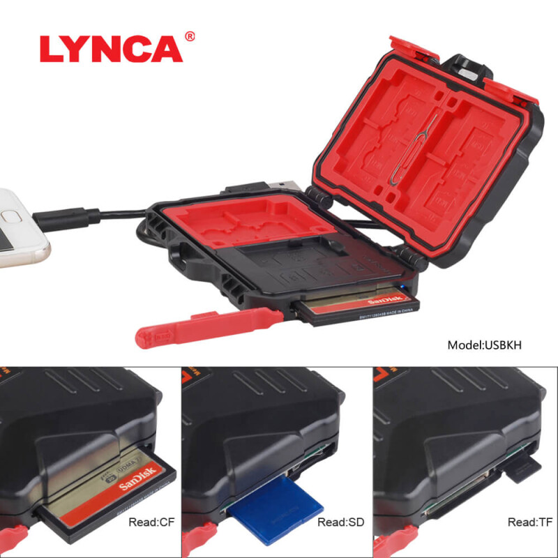 Lynca USBKH кейс для хранения карт памяти с картридером
