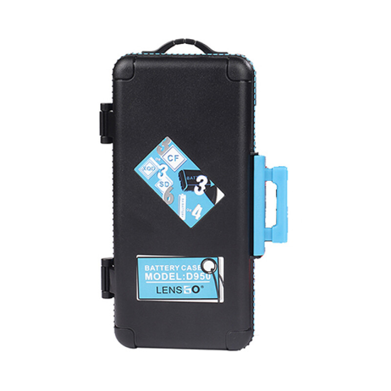 Lensgo D950 OBlue кейс для карт памяти и аккумуляторов голубой