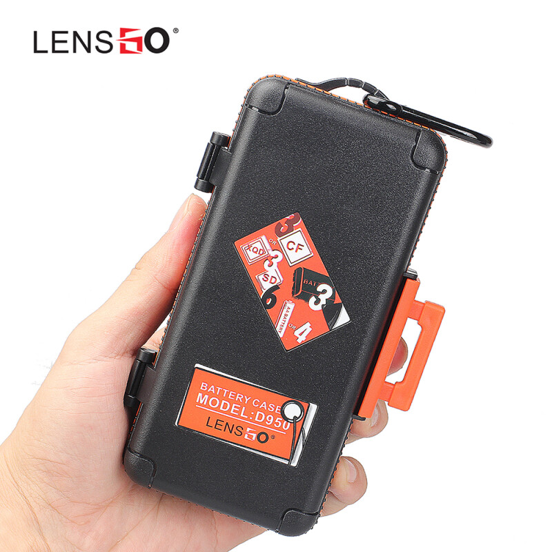 Lensgo D950 Orange кейс для карт памяти и аккумуляторов оранжевый