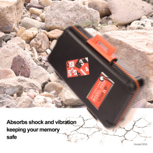 Lensgo D950 Orange кейс для карт памяти и аккумуляторов оранжевый