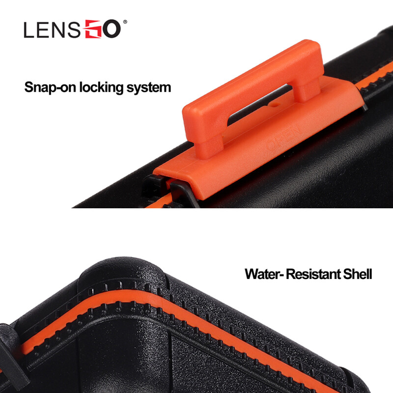 Lensgo D950 Orange кейс для карт памяти и аккумуляторов оранжевый