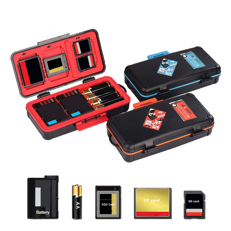 Lensgo D950 Orange кейс для карт памяти и аккумуляторов оранжевый