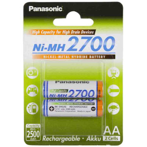 Panasonic AA 2700 2BP(BK-3HGAE/2BE) аккумулятор