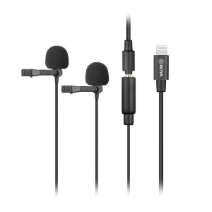 Boya BY-M2D двойной петличный микрофон для смартфонов и планшетов