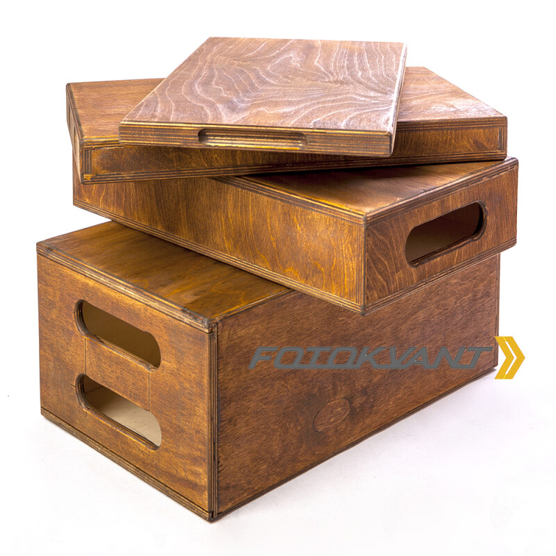 Fotokvant AB-02 Apple Box деревянные ящики-подставки для кино- и фотосъемки коричневый
