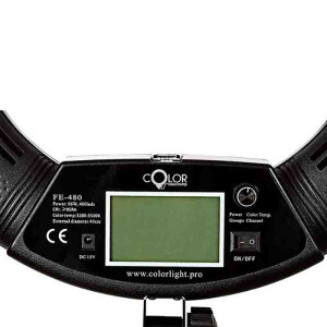 Color FE-480 кольцевая светодиодная лампа бирюзовая