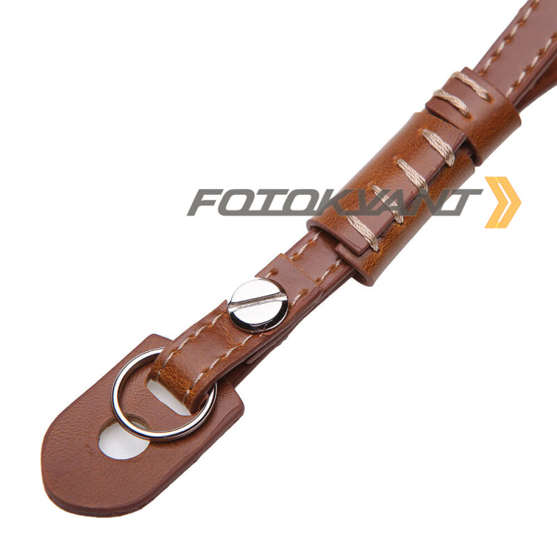 Fotokvant STR-51 ремень для фотоаппарата кистевой светло-коричневый