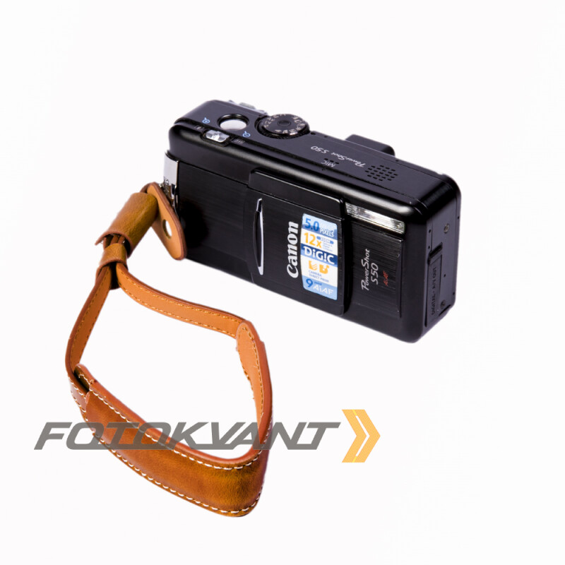 Fotokvant STR-51 ремень для фотоаппарата кистевой светло-коричневый