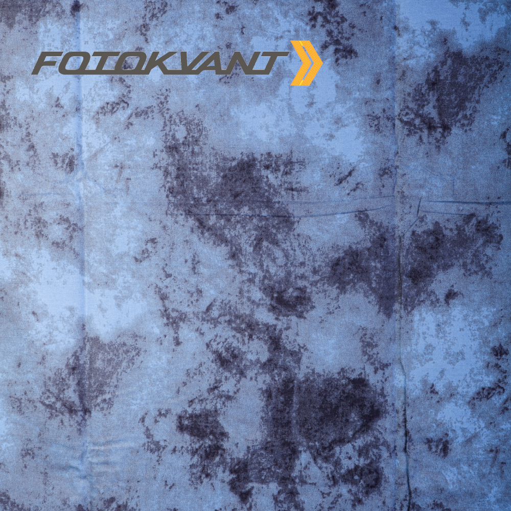 Fotokvant BG-3060 TD10 фон тканевый 3х6 м пятнистый сине-черный Fotokvant BG-3060 TD10 фон тканевый 3х6 м пятнистый сине-черный