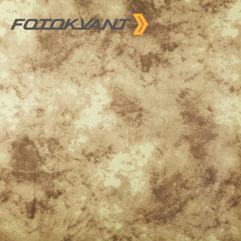 Fotokvant BG-3060 TD30 фон тканевый 3х6 м пятнистый бежево-коричневый