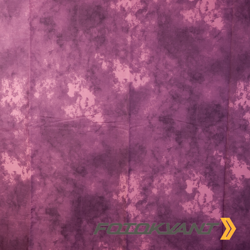 Fotokvant BG-3060 TD40 фон тканевый 3х6 м пятнистый бордово-розовый