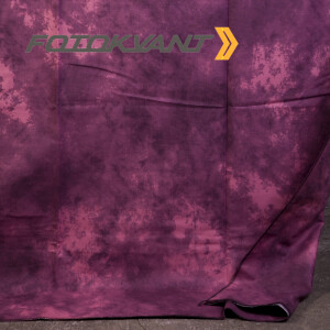 Fotokvant BG-3060 TD40 фон тканевый 3х6 м пятнистый бордово-розовый