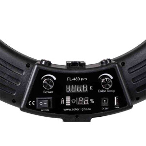 Color FL-480 pro кольцевая светодиодная лампа черная
