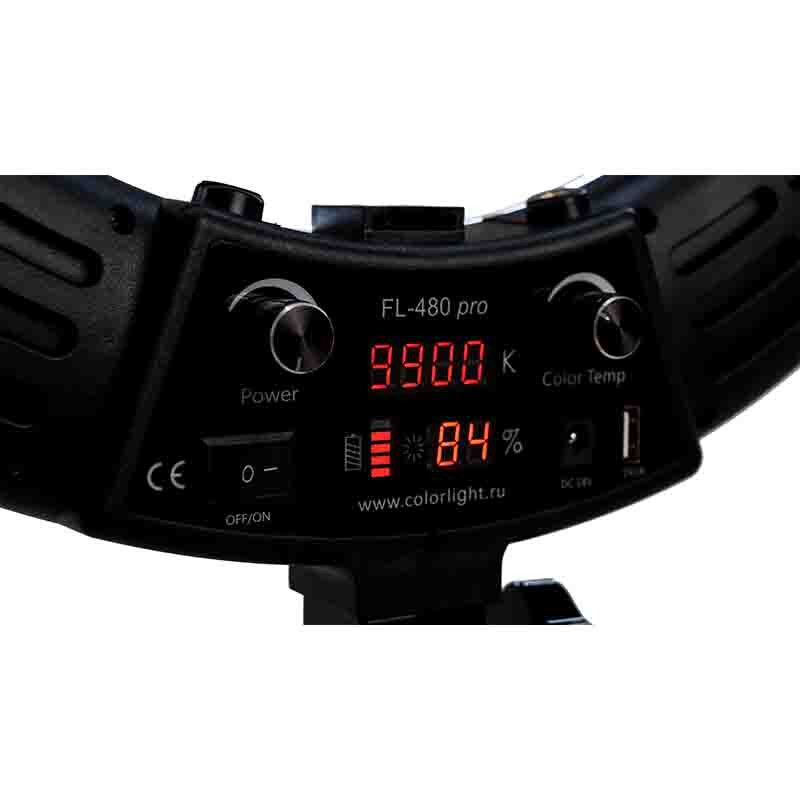 Color FL-480 pro кольцевая светодиодная лампа черная