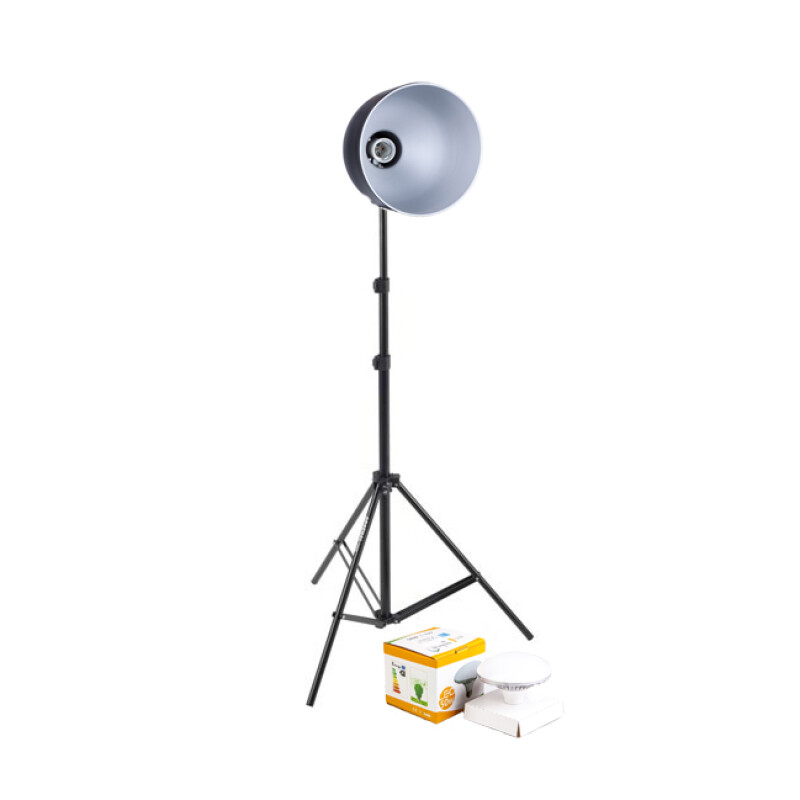 Fotokvant RLH-1-18 KIT рефлектор 18 см с патроном в комплекте с лампой и легкой стойкой