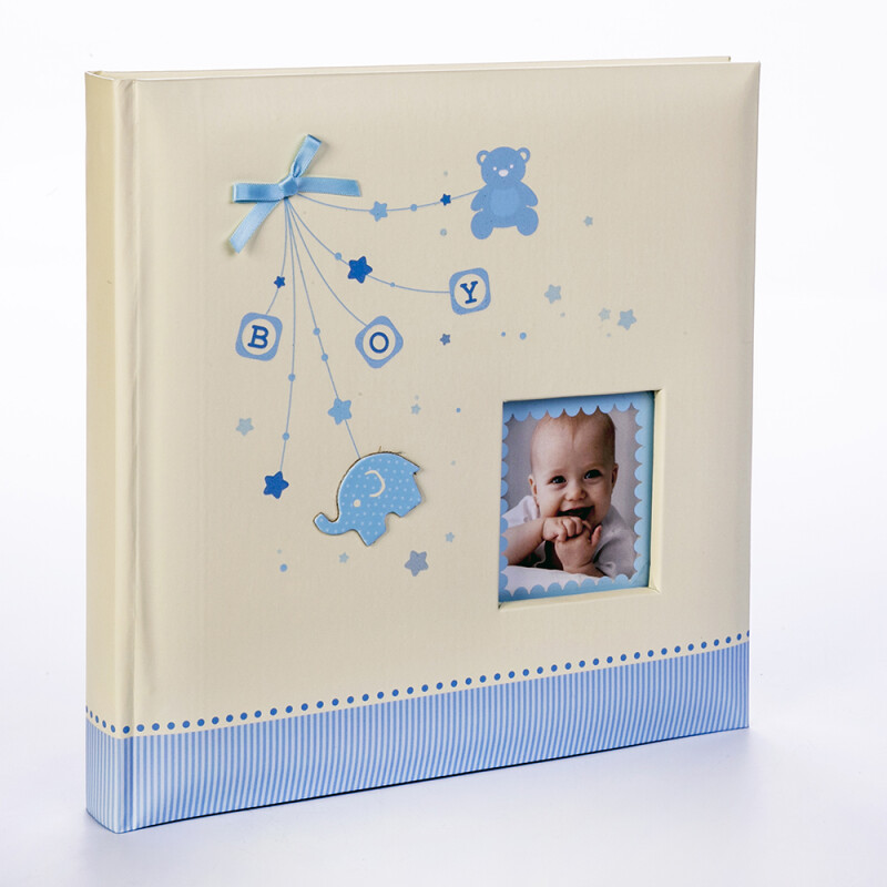 ZEP AS242420B Alison Blue фотоальбом в коробке детский 40 белых страниц 24x24 голубой