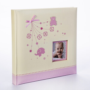 ZEP AS242420P Alison Pink фотоальбом в коробке детский 40 белых страниц 24x24 розовый