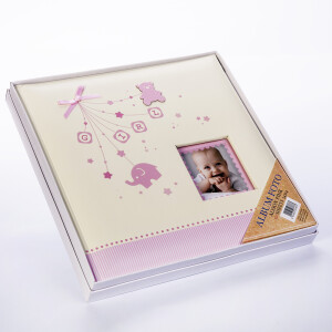 ZEP AS242420P Alison Pink фотоальбом в коробке детский 40 белых страниц 24x24 розовый
