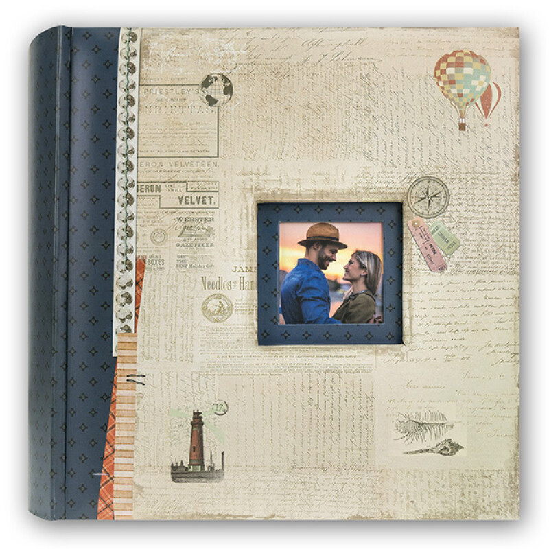 ZEP B46200BL Mumbai Blue фотоальбом 200 фото 11x16 синий корешок