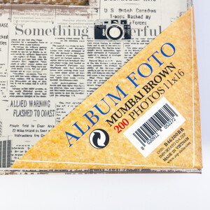 ZEP B46200BR Mumbai Brown фотоальбом 200 фото 11x16 коричневый корешок