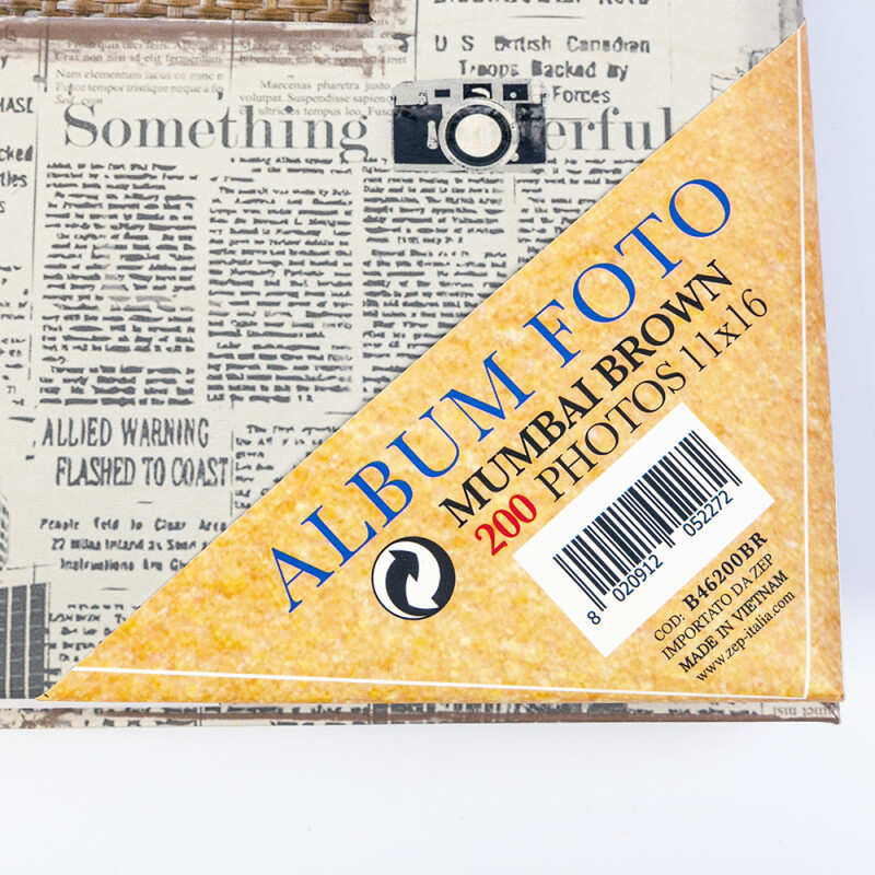 ZEP B46200BR Mumbai Brown фотоальбом 200 фото 11x16 коричневый корешок