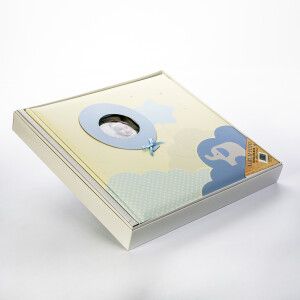 ZEP EN323230B Penelope Blue фотоальбом в коробке детский 60 белых страниц 32x32 голубой