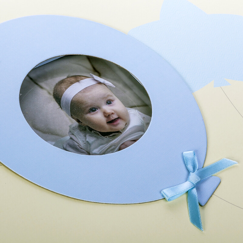 ZEP EN323230B Penelope Blue фотоальбом в коробке детский 60 белых страниц 32x32 голубой