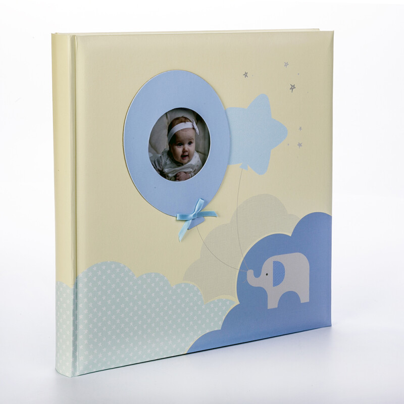 ZEP EN323230B Penelope Blue фотоальбом в коробке детский 60 белых страниц 32x32 голубой