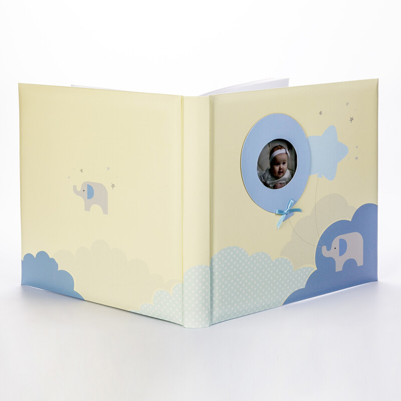 ZEP EN323230B Penelope Blue фотоальбом в коробке детский 60 белых страниц 32x32 голубой