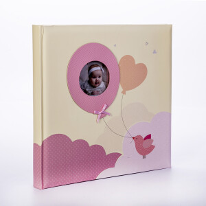 ZEP EN323230P Penelope Pink фотоальбом в коробке детский 60 белых страниц 32x32 розовый