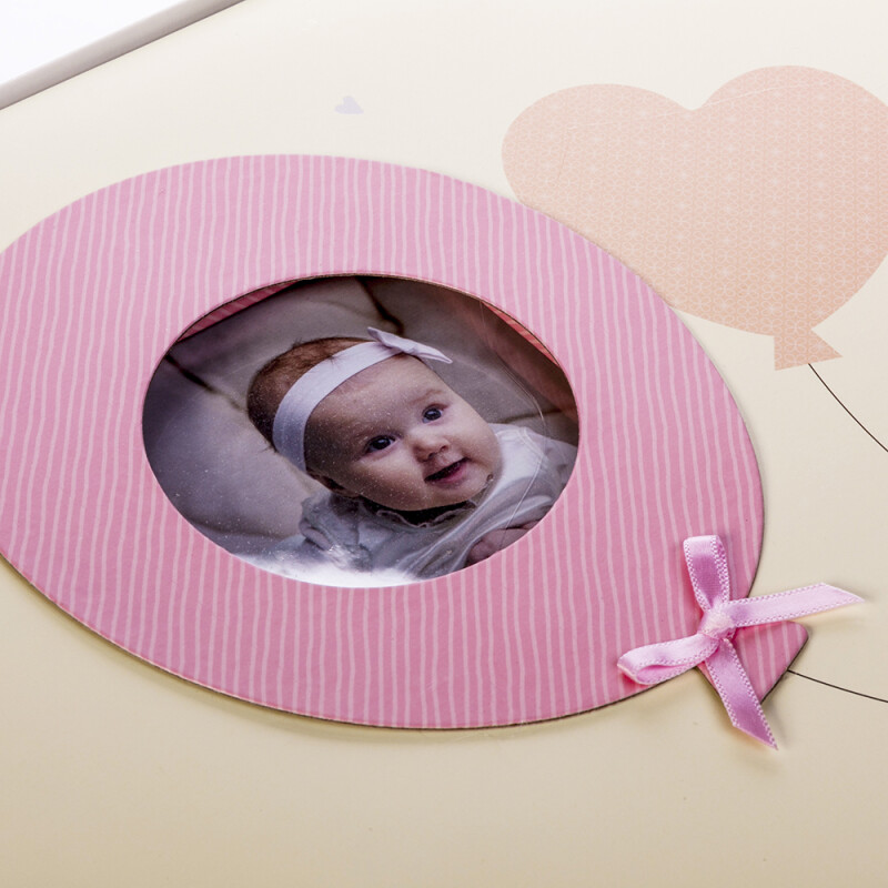 ZEP EN323230P Penelope Pink фотоальбом в коробке детский 60 белых страниц 32x32 розовый