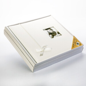 ZEP LN323250 Luna фотоальбом в коробке свадьба 100 белых страниц 32x32 белый с кружевом