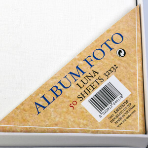 ZEP LN323250 Luna фотоальбом в коробке свадьба 100 белых страниц 32x32 белый с кружевом