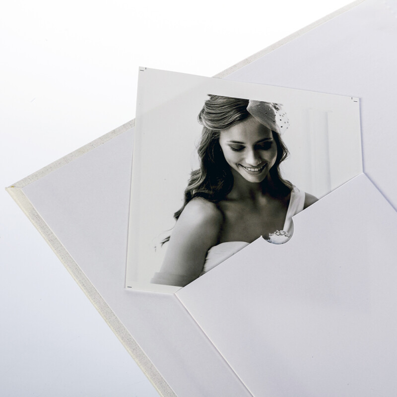 ZEP LN323250 Luna фотоальбом в коробке свадьба 100 белых страниц 32x32 белый с кружевом