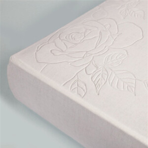 ZEP ML323250 Melania фотоальбом в коробке свадьба 100 белых страниц 32x32 белый с тиснением-розой