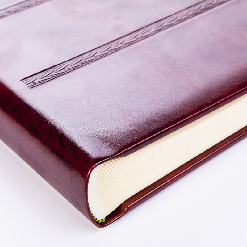 ZEP SKY53 Италия фотоальбом 80 белых страниц 30x30 кожа коричневый