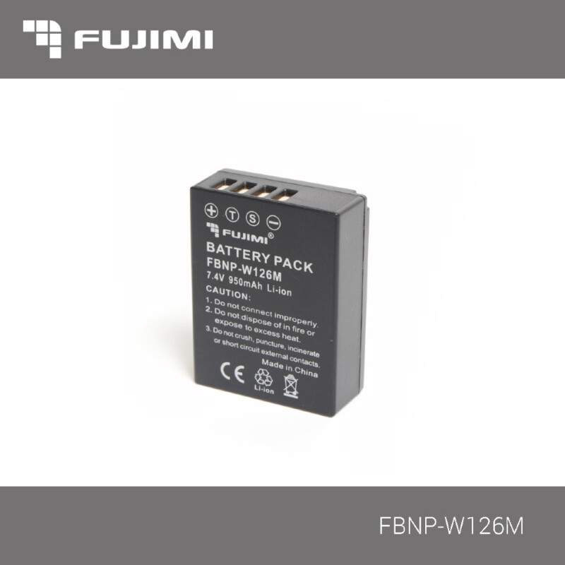 Fujimi FBNP-W126M аккумулятор 950 mAh для камер FUJI X-T1/X-Pro1/X-E2/X-E1/X-M1/X-A1/HS50/HS35EXR