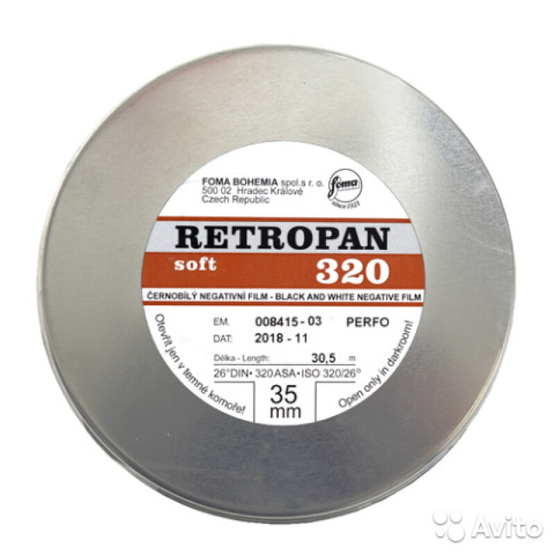 Foma Retropan пленка 320 35мм, 30.5м