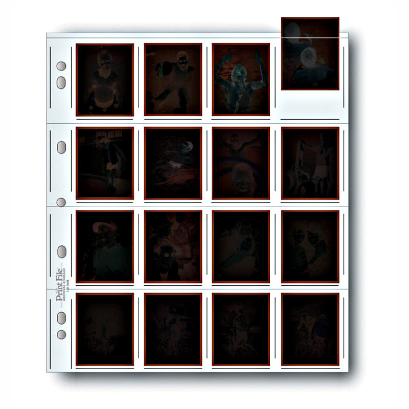 PrintFile 120-16HB файл-сливер для фотопленки 4 полосы по 4 кадра 6х4.5 (1 лист)