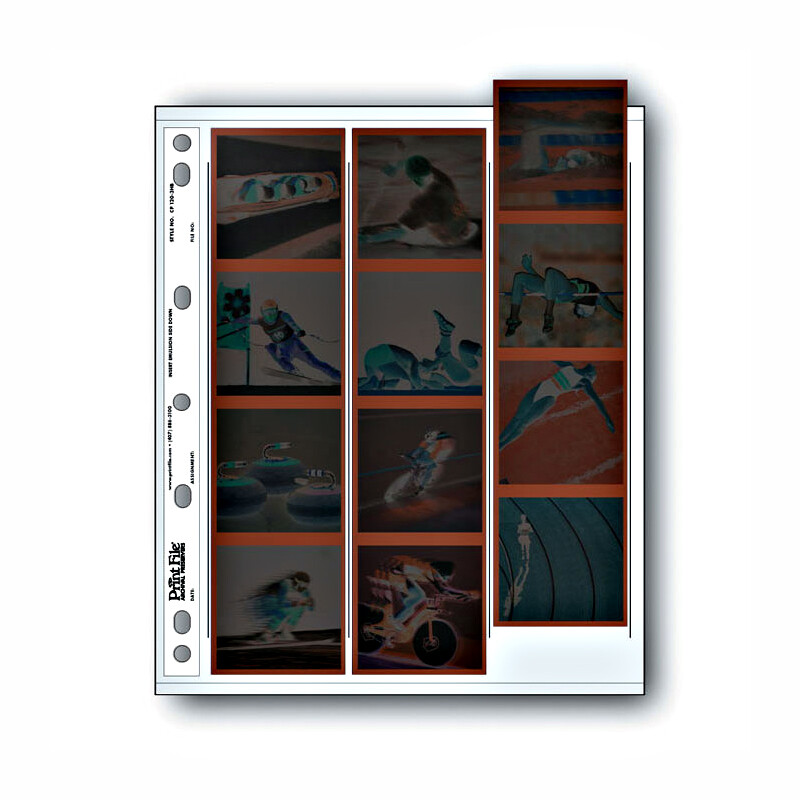 PrintFile 120-3HB файл-сливер для фотопленки 3 верт. полосы по 4 кадра (1 лист)