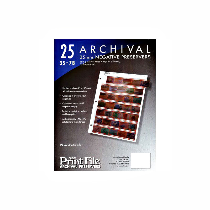 PrintFile 35-7B файл-сливер для фотопленки 7 полос по 5 кадров (25 листов)