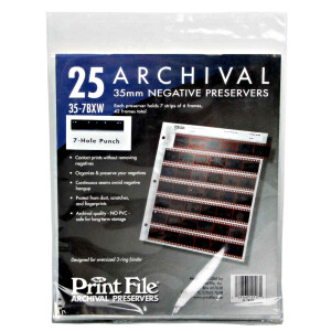 PrintFile 35-7BXW файл-сливер для фотопленки 7 полос по 6 кадров (25 листов)